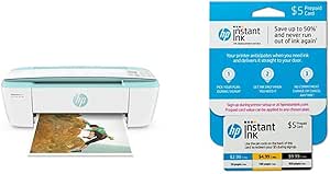 HP DJ 3755 Sea Grass Printer with II Card