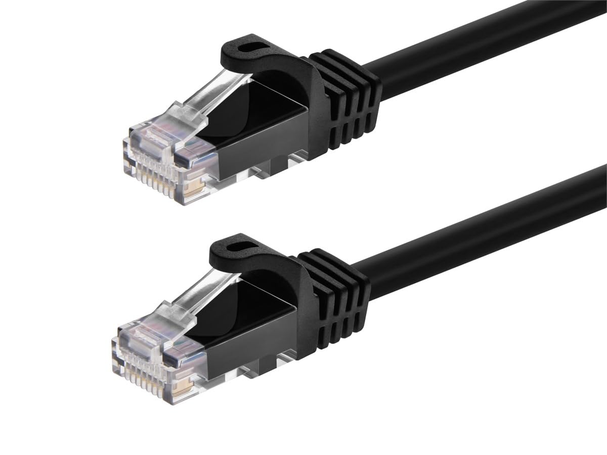 Monoprice 111235 Cat5e 10ft Black Ethernet Cable