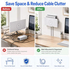 CIOOYT 2-in-1 Wall Mount for Starlink Gen 3 Router and Power Supply