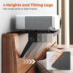 PUTORSEN No-Drill Projector Mount and Adjustable Bedside Shelf
