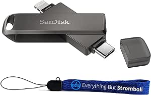 SanDisk 256GB iXpand Luxe iPhone/USB-C Flash Drive — main product image