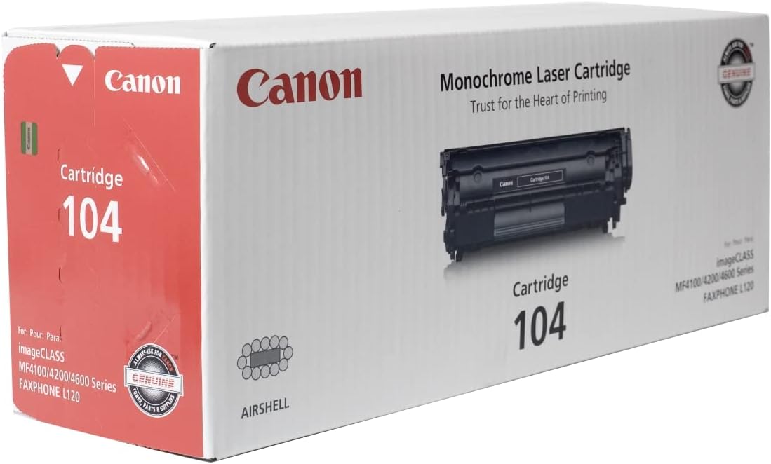 Canon 0263B001AA Cartridge 104 Black Toner
