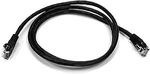 Monoprice 102132 3FT Cat5e Ethernet Bare Copper Cable - Black — main product image