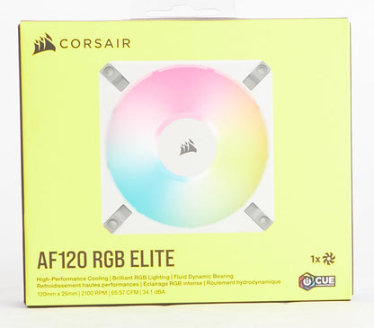 Corsair CO-9050157 iCUE AF120 RGB Elite 120mm White Fan