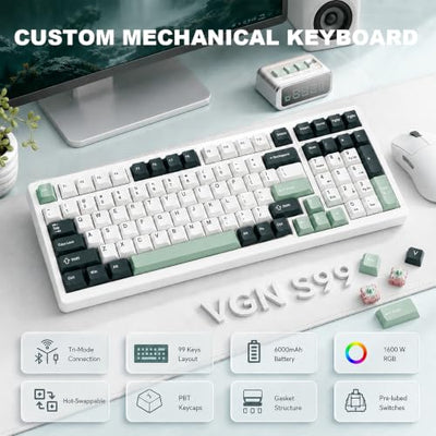 VGN S99 Tri-Mode Wireless Mechanical Gaming Keyboard