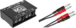 Samson MD2 Pro Stereo Passive Direct Box with Cables — main product image