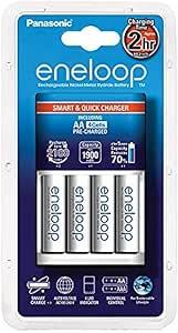 Panasonic K-KJ16MCC40E Eneloop Smart Charger + AA Batteries — main product image