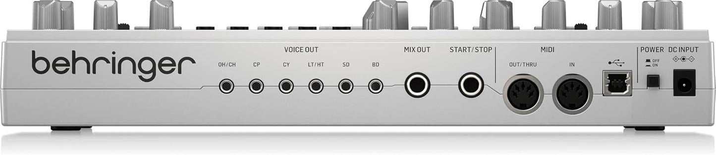 Behringer RD-6-SR Analog Drum Machine - Silver Rhythm Designer