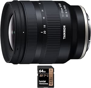 Tamron E10TM1120F2 11-20mm f/2.8 Sony E-Mount Lens Bundle