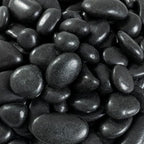 MSI AMZ-LSC-0009P Black Polished Pebbles - 40 lb Bag