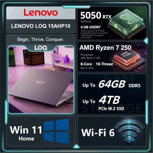 Lenovo LOQ Ryzen 7 RTX 5050 Gaming Laptop — main product image