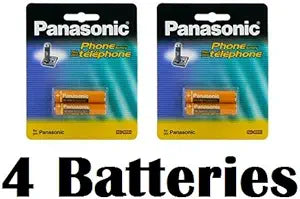 Panasonic Rechargeable Ni-MH Batteries for Cordless Phones (2-Pack)