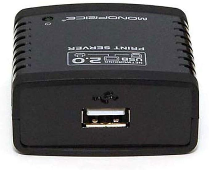Monoprice 105342 USB 2.0 Network Print Server