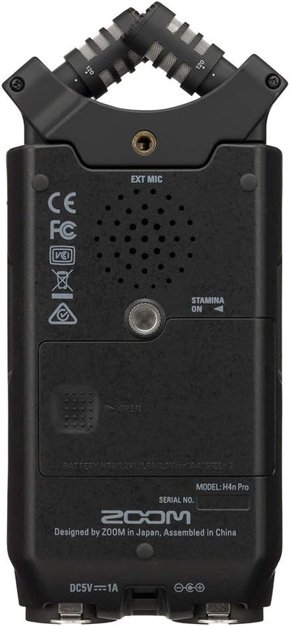 Zoom H4n Pro All Black Recorder Podcast Bundle