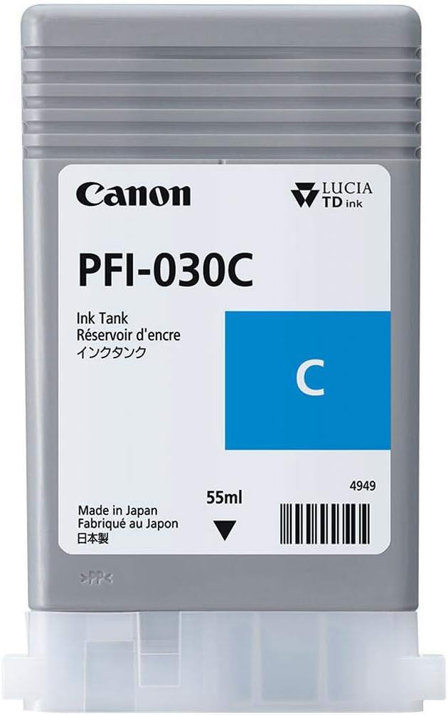 Canon PFI-030 Ink Tank Kit - Matte Black, Black, Magenta, Cyan, Yellow