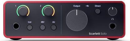 Focusrite Scarlett Solo 4th Gen USB Audio Interface Bundle