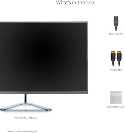 ViewSonic VX3276-MHD 32" 1080p IPS Monitor, Ultra-Thin Bezels