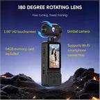 MOCENNO 2K Handheld 3-Axis Gimbal Vlog Camera