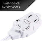 GE 51937 3-Outlet 6ft Extension Cord Power Strip