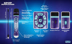 eKids KPop Demon Hunters Bluetooth Karaoke Microphone for Kids