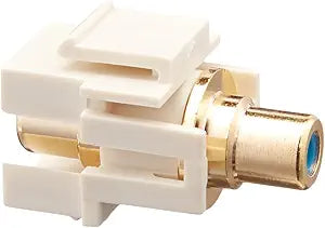 Monoprice 106569: Ivory Keystone Jack-Modular RCA — main product image