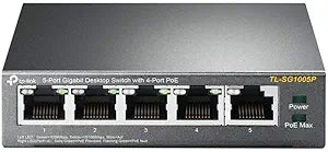 TP-Link TL-SG1005P 5-Port Gigabit PoE Switch Renewed