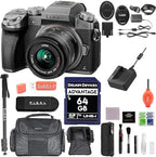 Panasonic LUMIX G7 4K Camera 14-42mm Lens Bundle Silver