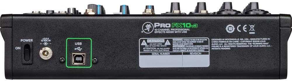 Mackie ProFX10v3 10-Channel Mixer FX Bundle