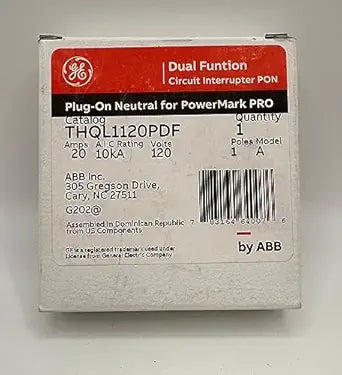 GE THQL1120PDF 20 Amp Single-Pole Dual Function Breaker