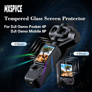 MxSpvce DJI Osmo Pocket 4 Pro Tempered Glass Screen Protector