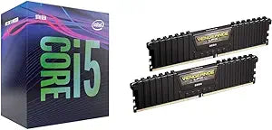 Intel Core i5-9400 Desktop Processor & Corsair 16GB DDR4 Kit — main product image