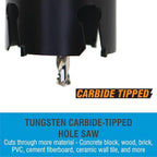 Spyder 600840 Carbide Arbor Deep Cut Hole Saw