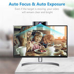 CENGNIAN 1080p HD USB Webcam with Noise-Reducing Microphone