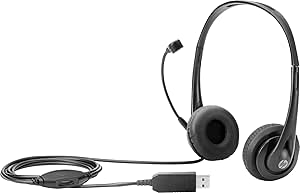 HP T1A67AA Stereo USB Headset — main product image