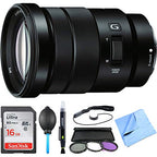 Sony E1SNSELP18105G E PZ 18-105mm Power Zoom Lens Bundle