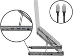 Monoprice 6-in-1 Portable Folding Laptop Stand USB-C Dock