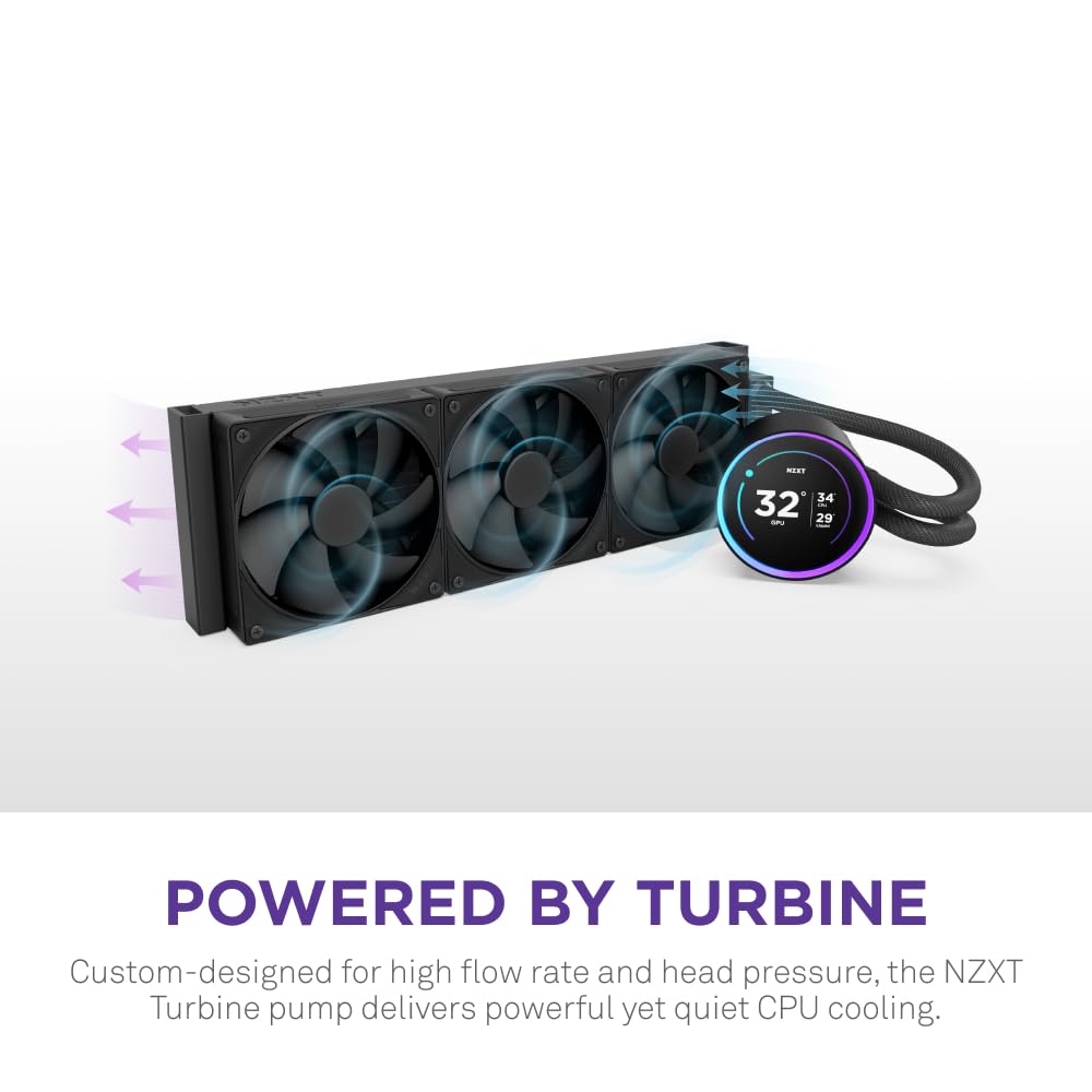 NZXT RL-KN36E-B2 Kraken Elite 360 Liquid CPU Cooler