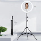 BFKRYP Circular LED Fill Light with Phone Holder Stand