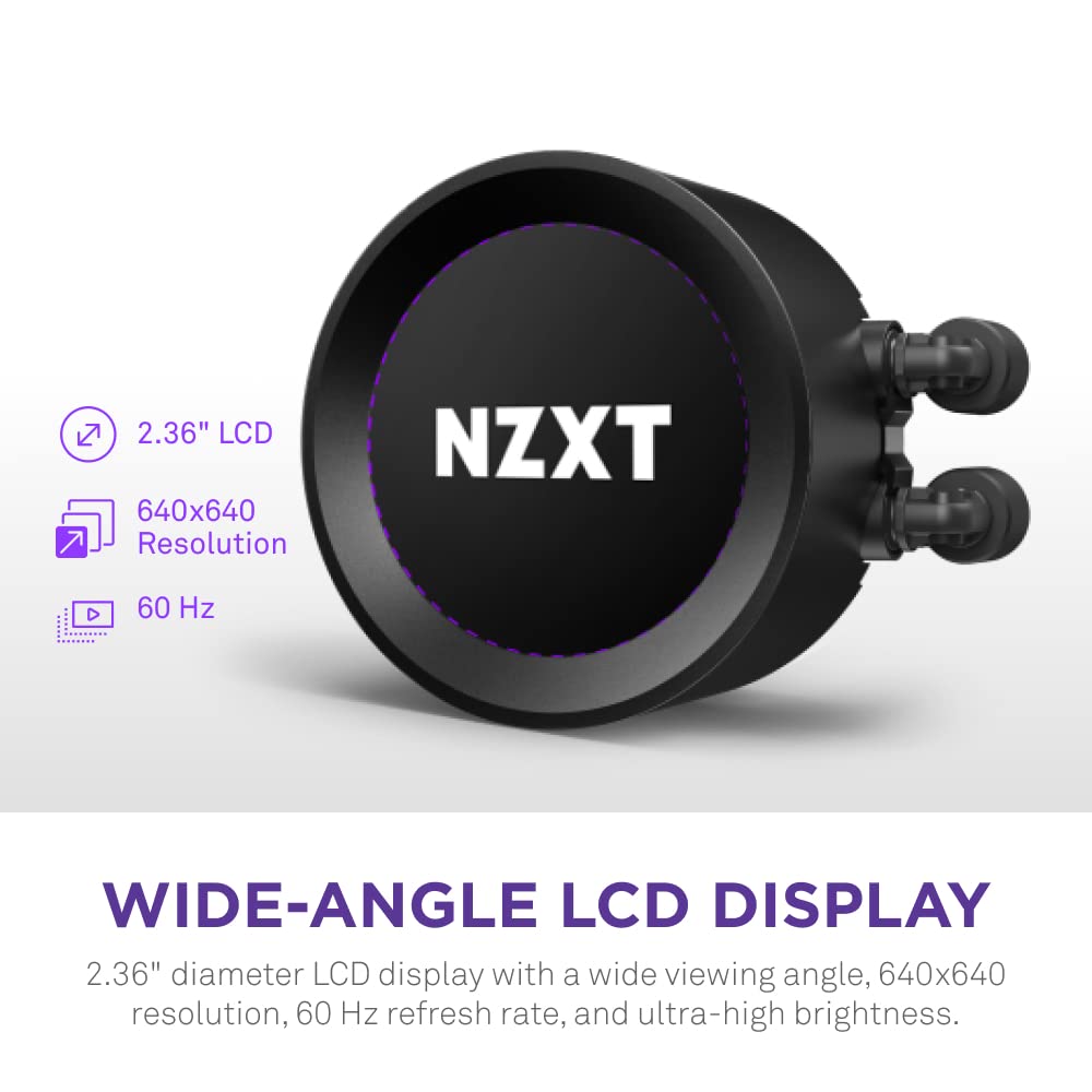 NZXT RL-KN28E-B1 Kraken 280mm AIO CPU Liquid Cooler LCD