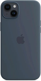 Apple iPhone 14 Plus Silicone Case Storm Blue MagSafe
