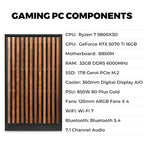 KOTIN Ryzen 7 9800X3D & RTX 5070 Ti Gaming Desktop