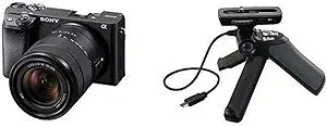 Sony a6400 Mirrorless Camera Grip Tripod Bundle
