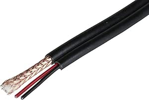 Monoprice 115409 RG59 CCTV Coaxial Cable with Power