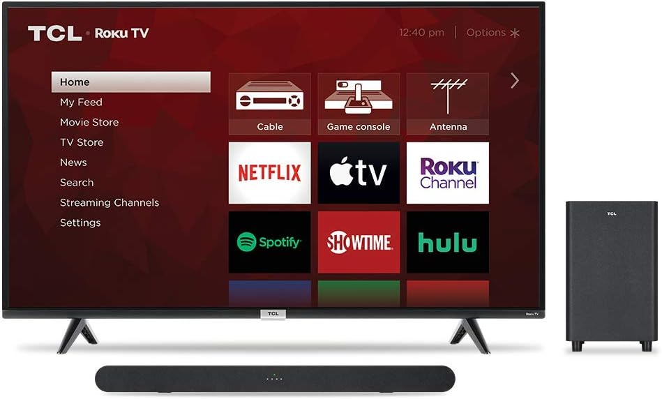 TCL 6 Series 55" 4K TV & Alto 6 Soundbar with Subwoofer