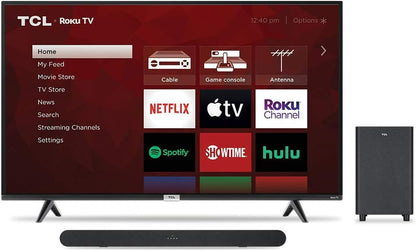 TCL 6 Series 55" 4K TV & Alto 6 Soundbar with Subwoofer