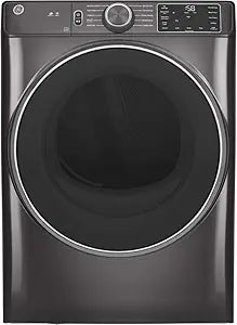 GE GFD55GSPNDG 28" Diamond Gray Smart Gas Dryer