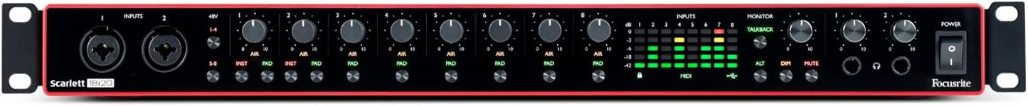 Focusrite Scarlett 18i20 3rd Gen USB Audio Interface Bundle