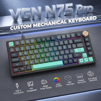 VGN N75 Gasket-Mount 75% Mechanical Gaming Keyboard