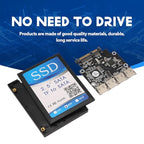 casendy 2.5-Inch 4-Slot Micro-SD to SATA Adapter Card