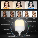 EMART 2-Pack Softbox Studio Lighting Kit with Boom Arm
